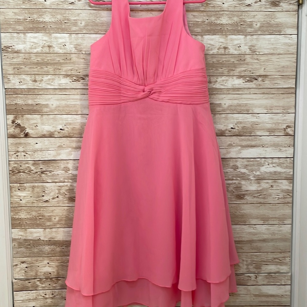 Girls, lightweight pink sleeveless dress